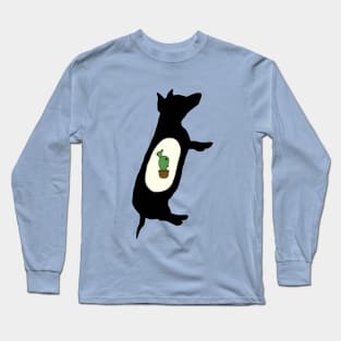 The Cow-dog ate my cactus :( Long Sleeve T-Shirt